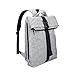 Produktbild Rucksack Damen Rucksack Herren Tagesrucksack Damen REYLEO für Laptop bis zu 15,6 Zoll, Modern Roll Top Daypack, Wasserabweisend, Uni (64 x 30 x 12 cm) Grau