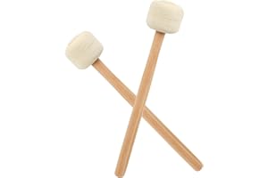 STEEIRO Trommelstock aus Holz, Paar Trommelstock mit Holzgriff Marschtrommel Schlägel für Schlagzeugpercussion Drumsticks Instrumental Musikinstrumente