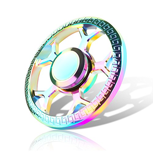 yocktec zappeln Spinner Tri zappeln Spinner mit High Speed Kugellager Stress Reducer Kombination Spielzeug für hinzufügen, ADHD, Angst, Kinder und Erwachsene Geschenk. Circle-Multicolor