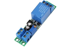 FAFEICY Modulo Relè DC12V Segnale Regolabile 0-25 Secondi Ritardo Spegnimento Timer Interruttore Modulo Relè per Ritardo Lampada Auto Casa Intelligente Sviluppo di Elettronica