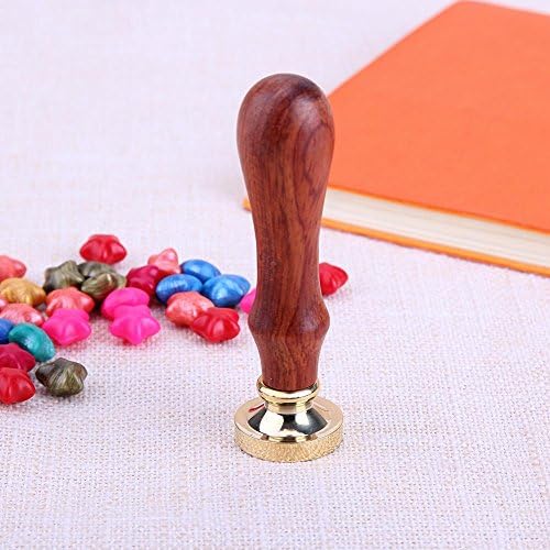 Mikolotuk DIY Envelope Sealing Stamp Brass Head Paint Wax Seal Card Decor Supplies(A)