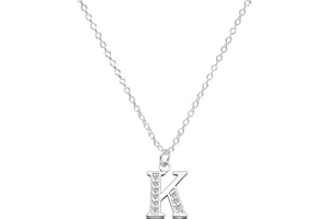 Kraven S925 Silver Initial Necklace Charm Choker, Dainty Cubic Zirconia Letter Dainty Necklaces Jewelry Birthday Gifts for Women Girls
