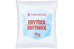 Malinowe ERYTROL 1kg Erytrytol Naturalny Słodzik Premium