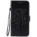 Produktbild Nancen Tasche Hülle für Huawei Y6 / Honor 4A (5,0 Zoll) Flip Schutzhülle Zubehör Lederhülle mit Silikon Back Cover PU Leder Handytasche im Bookstyle Stand Funktion Kartenfächer Magnet Etui Schale