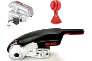 TRAILER PARTS4U AL-KO AKS 3004 - Acoplamiento antibalanceo (3 unidades, con sistema antirrobo Alko Safety Compact y enganche de seguridad Alko 1225155)