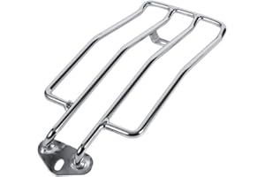 JIULAN Yctze Motorcycle Luggage Rack Motorcycle Solo Pannier Rack Bracket 2 Colors for Sportster XL883/1200 (Silver) Motorcycle Rear Pannier Rack for Dyna 2011