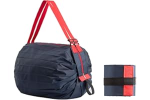 JUVEL Borse Riutilizzabili per La Spesa, pieghevoli, ecologiche, grandi, con astuccio, lavabili e leggere, Poliestere, Sacchetti della Spesa Pieghevoli Ecologici