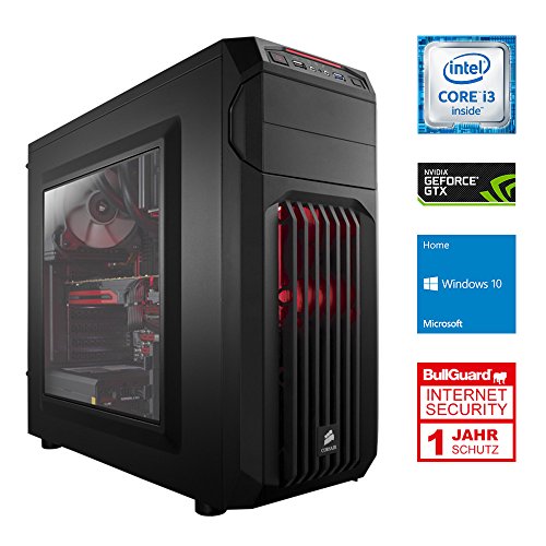 ONE Gaming High End PC 06 · Intel i5-7500 (4 x 3.40GHz) · 8GB Nvidia GeForce GTX 1070 · 8GB DDR4 RAM · 240GB SSD · 1000GB HDD · Gigabyte GA-B250M-D3H · Windows 10 Home · Leiser Gaming-PC · VR Ready · Kaby lake
