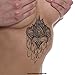 2 x Lotus Mandala Flower Tattoo - Indian Mandala Lotus Flower temporary Tattoo - No China (2 Lotus)