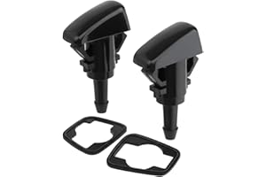SHENLEE 4 Piece Car Windshield Cleaning Nozzle Accessory, Front Windscreen Washer Jets, Windshield Washer Nozzles Wiper Spray for Kia Sportage Hyundai I30 I20 Tucson Kia Venga Kia Soul 2008‑2011 (Black)