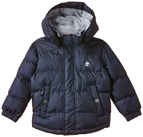 Timberland Boy's T26394 Puffer and Bag Track Jacket, Blue (Navy), 14 Years