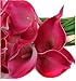Produktbild Tongshi 10pcs mini künstliche Callalilie Hochzeit Blumen Bouquet Calla-Lilien-Schaum Dekoration (Wassermelone rot)