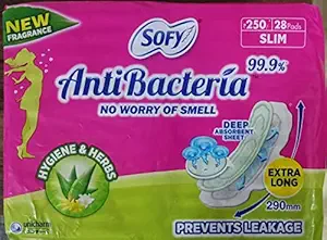 Sofy Antibacteria 99.9% Sanitary Pads Extra Long 28 pads