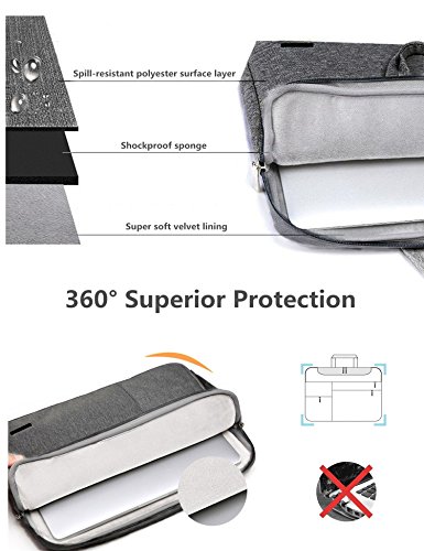 HYZUO 13-13 3 Zoll Laptoptasche Wasserdichte H  lle Handtasche Sleeve f  r MacBook Air  MacBook Pro  Surface Laptop Book Schutzh  lle Tasche f  r 12 1