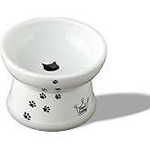 Necoichi Y&uuml;kseltilmiş Stressiz Kedi Maması Kasesi, Y&uuml;kseltilmiş, Geri Akış &Ouml;nleme, Bulaşık Makinesi ve Mikrodalgada Kullanıla