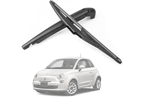 WASSERQUELLE Wiper Arm Blade Rear Windshield Windscreen Wiper Arm & Blade Set Back Windscreen Wiper Assembly For 500 500L 500X 2007-2018,Fiat 500 Rear Wiper Blade