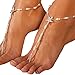 Price comparison product image Women Anklet Chain Starfish Imitation Pearl Ankle Bracelet Foot Jewelry