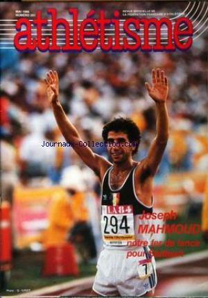 ATHLETISME [No 291] du 01/05/1986 - JOSEPH MAHMOUD - STUTTGART. gratuit