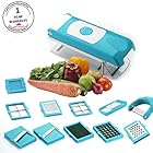 BMS Accura Madind Premium Nicer vegetables and fruits Slicer Chippers and chopper, 1 Piece, Sky Blue