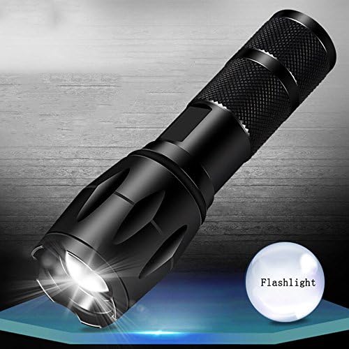 Nenfy - 10W 1000 Lumens Flashlight Ultra Light Super Bright LED Torch IP65 Waterproof Emergency Light Slip Resistant 5 Modes Strong/Medium/Weak/Flash/Slow flash Outdoor Self-protect Spotlights for Camping Hiking Cycling with Lanyard