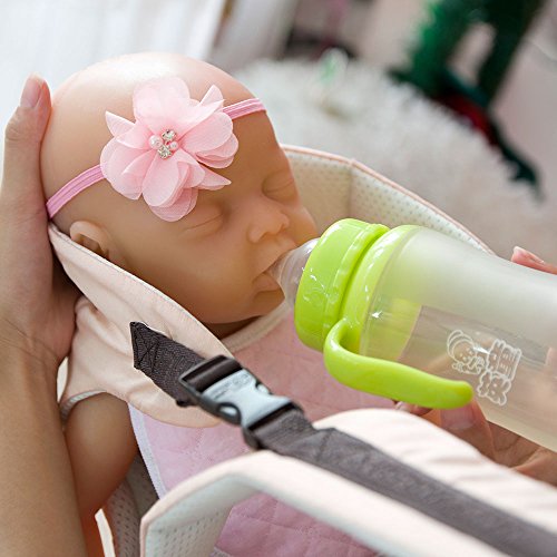 IVITA 18'' 6.6lbs New Born Girls Lifelike Baby Doll as Gift