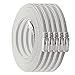 Price comparison product image 1aTTack.de 15m - white - 5 pieces CAT.7 Ethernet Gigabit LAN Cable (HIGH SPEED FLAT Networkcable) 600 MHz, 10000 Mbit/s, Slim, patchkabel (compatibel with CAT5 CAT5e CAT6 CAT6a Cat8) ribbon