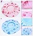 Meta-U Women Elastic Waterproof Reusable Shower Cap (Double layers)
