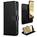 Produktbild zanasta Ledertasche für Samsung Galaxy S8 abnehmbar (2in1) Echt Leder Premium Schutzhülle Flip Case mit Klappverschluss (Magnet) und 3 Kartenfächer Schwarz