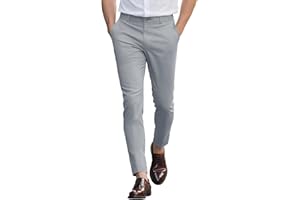 GINGTTO Pantalones Chinos Hombre Skinny Elásticos Pantalón Slim Stretch para Hombres