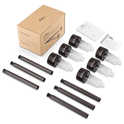 Kealive LED Solarleuchte Garten Lampe mit Erdspieß Wegeleuchten Gartenleuchte aus Edelstahl, 6er Set Wasserdicht für Außen / Landscape / Outdoor (LT-SO1) - 7