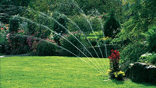 Gardena 1559-29 Versenkregner AquaContour Comfort automatic, Vielflächenregner, einfache Programmierung (Beregnete Fläche 0 – 350m², Reichweite 2,5 – 9m Bewässerungssektor 25 – 360°) für große Flächen - 2