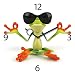 Produktbild Eurographics Wanduhr aus Glas, Time To Relax, Meditierender Frosch mit Sonnenbrille, 30x30 cm
