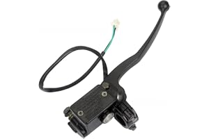 UTTASU Höger hydraulisk bromscylinder med behållare och spak för Yamaha YBR125 XS500 XS650, 22 mm styre, montering med bromsb