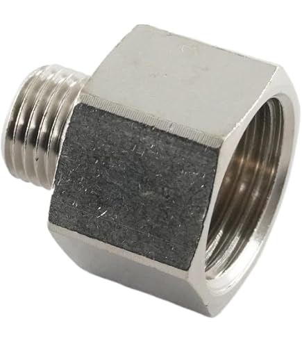 Produktbild von MegaHaustechnik Reduzierstück 1/2" AG X 3/8" IG – Verchromtes Messing-Fitting, Für Trinkwasser, Heizung & Druckluft