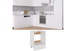 Myheimly Kitchen Cabinet, Floor Cabinet, Kitchen Furniture, Kitchen Unit, Standing Cabinet, Kitchen, Wall Cabinets, Storage Cabinet, Stove Cabinet, White, 60 x 46 x 81.5 cm, Wood Material