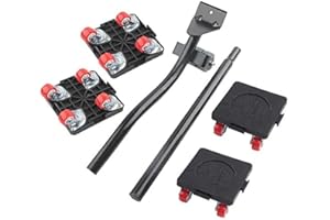 LSDZHK Heavy Furniture Mover Lifter Kit, Furniture Lifter Set with Extension Bar and 4-Caster Furniture Dollies, Furniture Moving Tool Set Load Capacity 300KG for Fridge, Sofa, Bed, Cabinet, etc