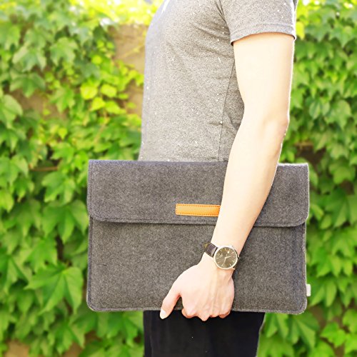 Inateck Filz Sleeve Laptop Schutzh  lle  umweltfreundliche Notebook Schutztasche f  r neues 15 Zoll MacBook Pro 2016 2017 mit Touch Bar und Touch ID  