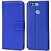 Produktbild Verco P Smart Hülle, Handyhülle für Huawei P Smart Tasche PU Leder Flip Case Brieftasche - Blau