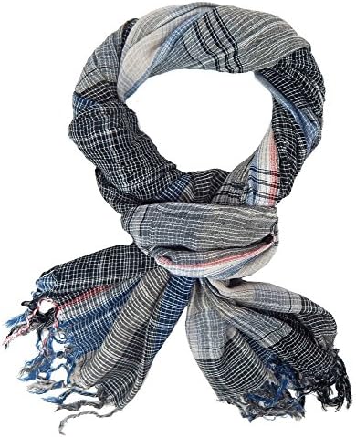 Scarf shawl men by Ella Jonte Casual-Style colour-mix black blue grey red