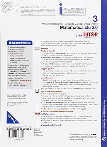 Book's Cover of Matematica.Blu 2.0. Con Tutor. Per le Scuole superiori. Con e-book. Con espansione online