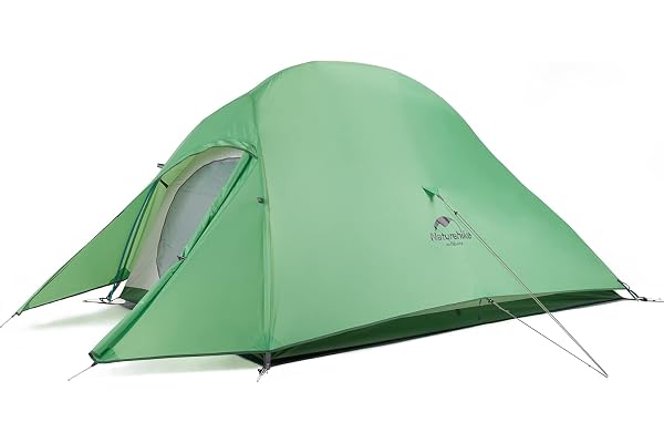 Naturehike Tentes de Camping et Randonnée 2 Personne Ultra Légère Tente Facile à Installer Tentes Dôme Tente 4 Saison Imperméable Ventilée pour Pique-Nique Randonnée