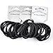 36 x Black Endless Hair Elastics/ Bobbles - Snag Free