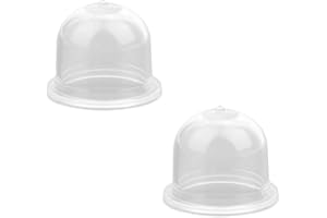 lasuroa 2 Lampadine di Ricambio Carburatore, Lampadina di Avviamento per Carburatore in Plastica Trasparente Lampadina della Pompa per Walbro Soffiatore e Decespugliatore a Benzina