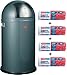 Produktbild Wesco Pushboy 50-Liter Mülleimer graphit + 56 Stück optimal passende Müllbeutel