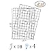 Produktbild WUZILIN 2 pack DIY Eisen Gitter der Foto Wand Dekoration Plaid Foto an der Wand Hängen in der Familie, Küche, Büro und so weiter (65 * 45cm) Schwarz …