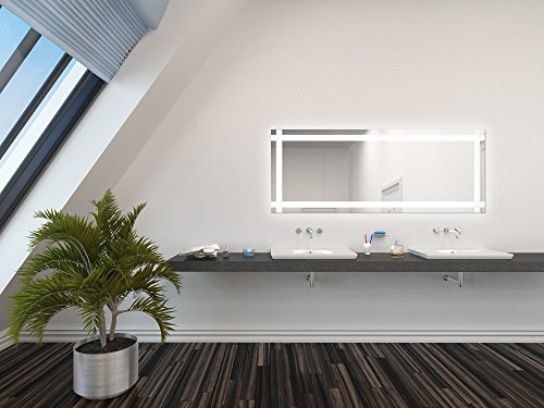 Viola – LED Badspiegel mit Beleuchtung – (B) 70 cm x (H) 70 cm - 2