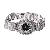 Jade Angel Sterling Silber Armbanduhr Luxus Vintage Armbanduhr 925 Silber Armband mit Markasit Schmuck