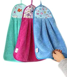 Space Fly collection Soft And Lightweight Love Touch Hanging Kitchen Hand Towel Cotton Standard Size Multicolour