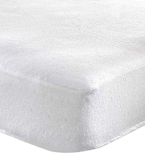 Cuddles Collection Single Cot Bed Terry Sheet (White)