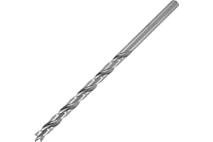 ENT EUROPEAN NORM TOOLS ENT 50407 Punta a torsione per legno Ø 7 mm, extra lunga 150 mm, Acciaio ad alta velocità, con punta centrale e bordo pretagliato, D 7 x NL 100 x GL 150 mm, codolo cilindrico